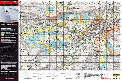 Přední strana Freeride Map – ukázkově Arlberg