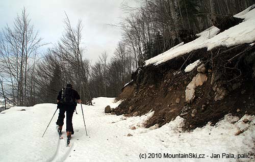 Other ascend started on forest road