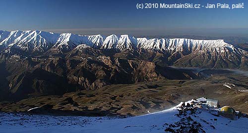 Views from slopes of Damavand from altitude 4200 m