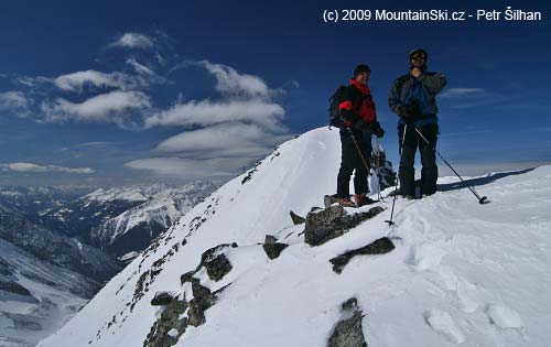 Petr and Zdeněk at the summit of Säuleck – 3086 m