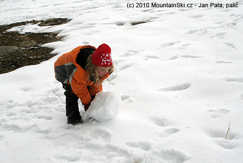 We have to do a snowman on the first snow