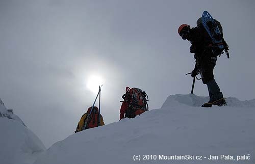 We catched climbers in Baranie sedlo, and there were the sun for a minute