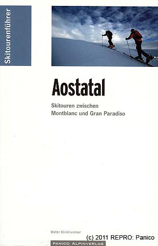 Titulní strana skialpinistického průvodce Aostatal