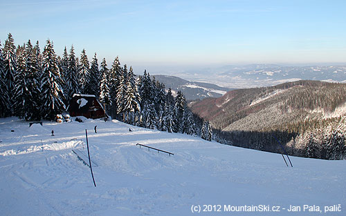 Snowpark v lyžařském středisku Severka