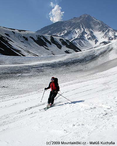 Final part of skiing from Korjakskij