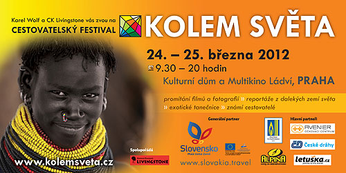 Pozvánka na festival Kolem světa v Praze v březnu 2012