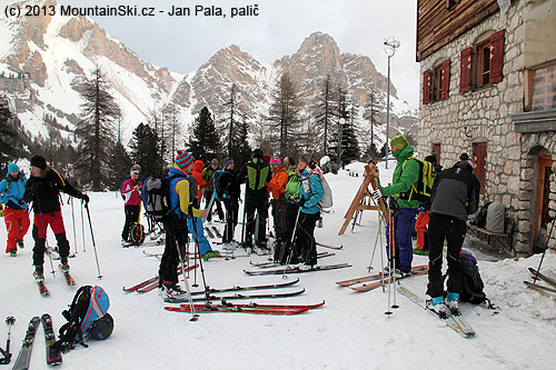 Our group is quite big, so we divided into two subgroups; our group is focused on reaching Monte Castello