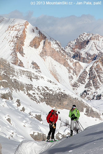 Mountain guides Franz and Gabo during the ski-touring trip to Monte Castello