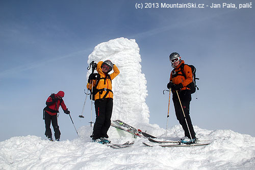 Preparation for skiing almost ends up