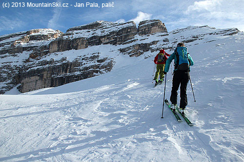 Packed snow improved fun during the uphill