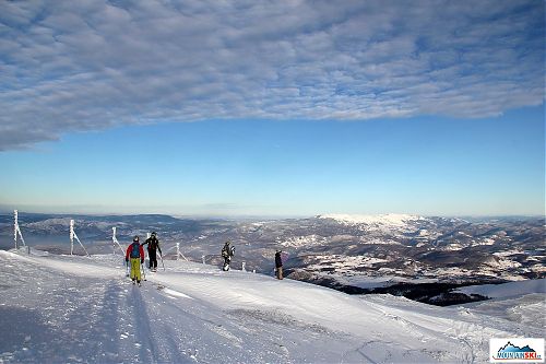 Beginning of the last downhill on Bjelasnica