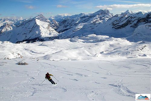 Skiing in the Dolomites