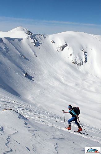 Ascend to the second highest peak today, Titov vrv is on the background