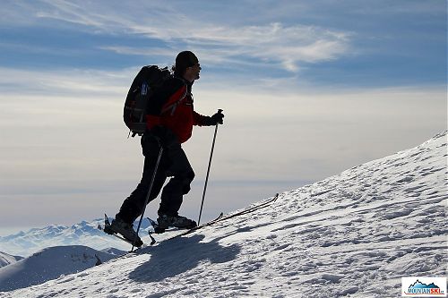 Závěrečný hřeben na Titov vrv, většina okolních kopců je hluboko pod námi