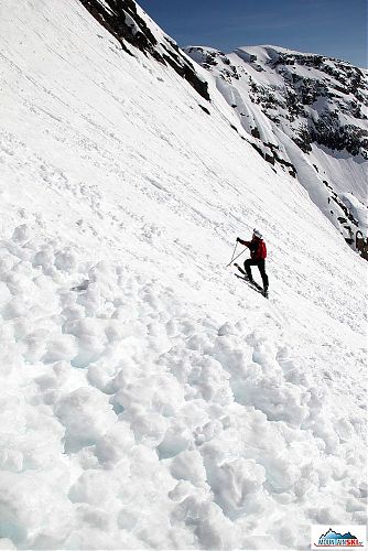 There were fresh avalanches from time to time