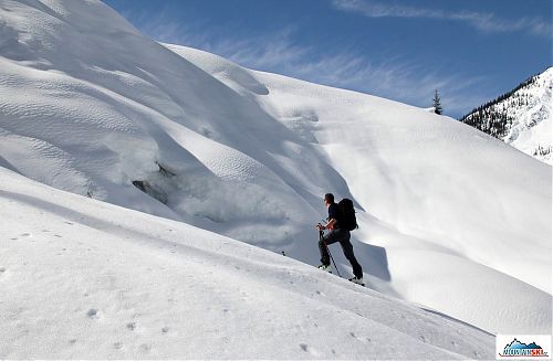 Petr in the lower part of circa 900 m ascend