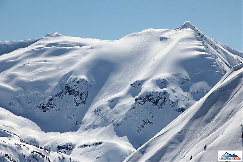 Alexis run - skied by us just a day ago