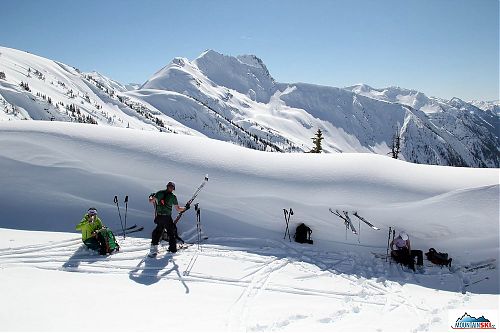 A small refreshment in the shadow below cornice in BC