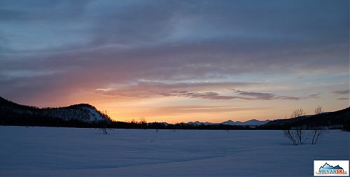 Sunset as viewed from our camp