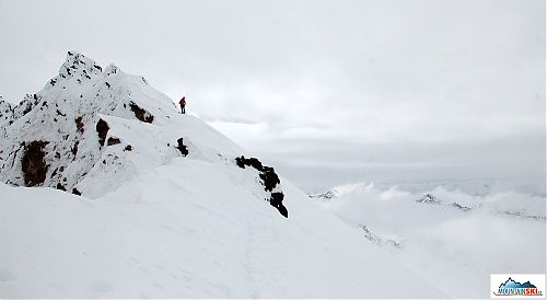 Mirka is preparing for skiing from Bakening - in that time we were able to see something