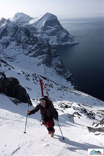 Just below the summit