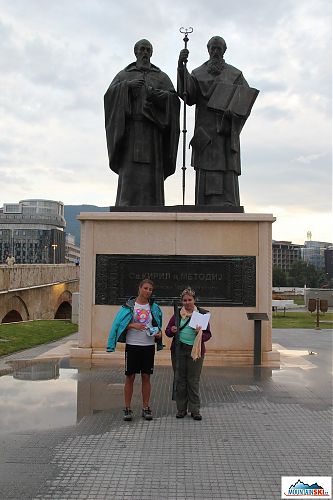 Cyril a Metoděj + Iva a Zuzka - centrum Skopje