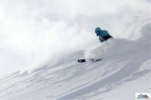 Skier: Aljona, location: Mottolino Fun Mountain Livigno, photo: palič 