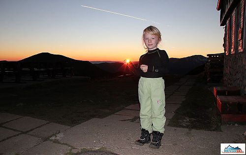 Západ slunce od Chaty M.R. Štefánika