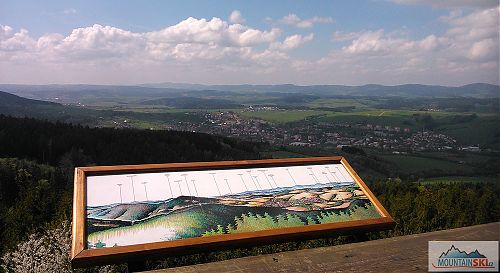 Z rozhledny Královec směr Valašské Klobouky