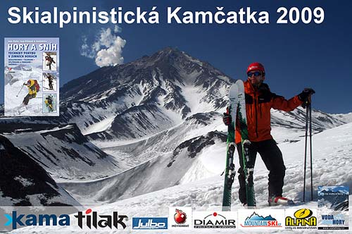Závěrečný snímek promítání Skialpinistická Kamčatka 2009