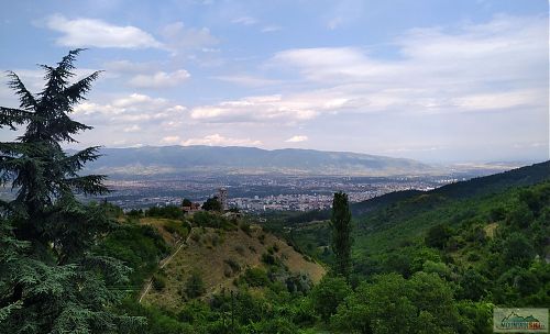 Červencový výhled na Skopje