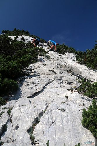 Sestup ze snadno dostupného vrcholu Gromovača