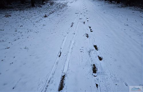 Tady jsme to otočili, sněhu dost ubylo