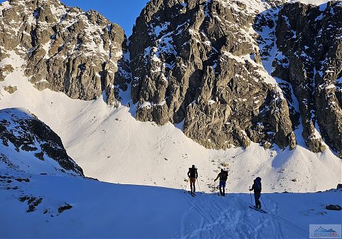 Ve Velké Studené dolině na skialpech